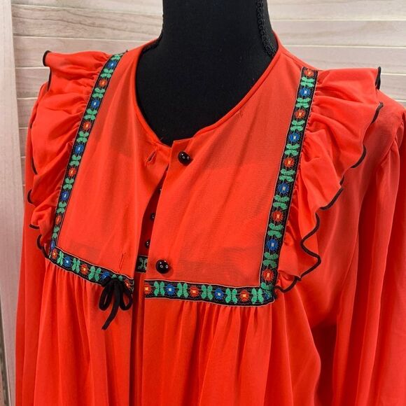 Lorraine Vintage 2-pc Nightgown & Robe Housedress Set Medium - Picture 2 of 11